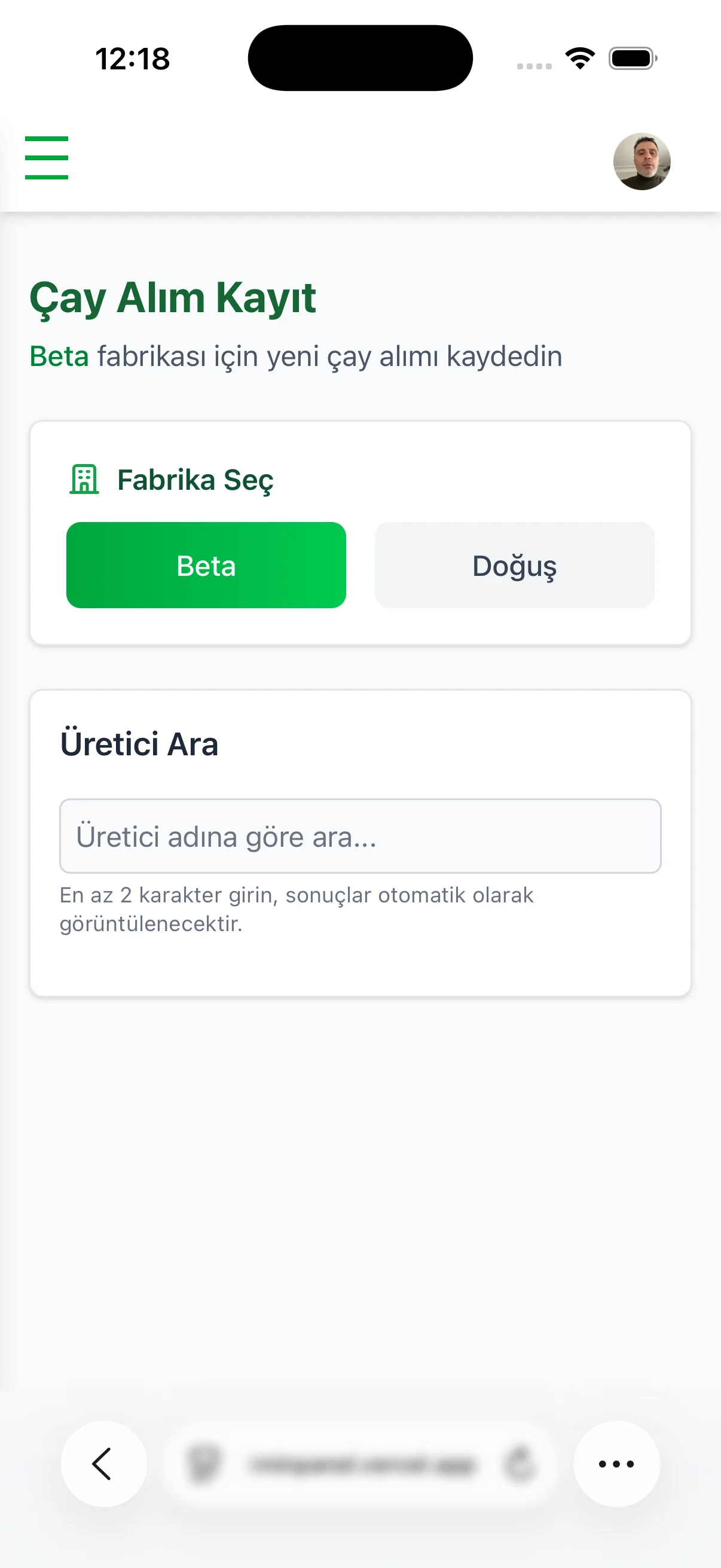 Çay Alım Yönetim Sistemi - Fiyat yönetimi