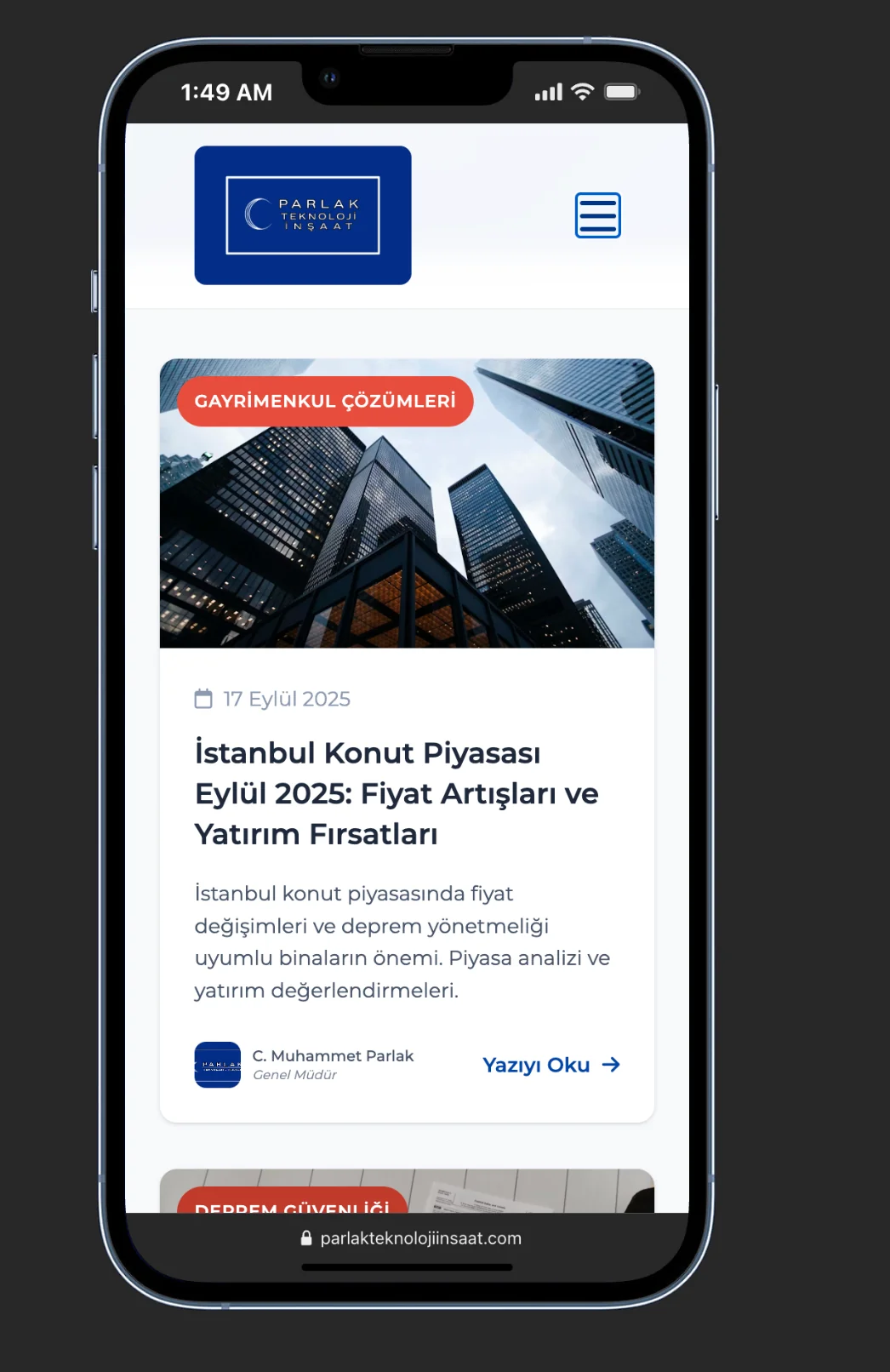 Parlak Teknoloji İnşaat - Blog yazıları